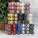 Набор пластиковых шаров Парис 80 мм., белый перламутр, 6 шт., Christmas DeLuxe (87570)
