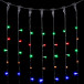 Светодиодный занавес 2*3 м., 600 разноцветных LED ламп, черный провод ПВХ, LTC (PCL602-11-2M)