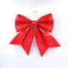 Бант Полин 20x24 см., 1 шт., красный в горошек., Christmas DeLuxe (86835) 