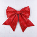 Бант Полин 20x24 см., 1 шт., красный в горошек., Christmas DeLuxe (86835) 