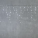 Гирлянда Бахрома 3,1*0,5 м., 24В., 150 холодно белых LED ламп, провод прозрачный ПВХ, IP54, LTC (PIL150-10-1W)