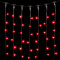 Светодиодный занавес 2*3 м., 600 красных LED ламп, черный провод ПВХ, LTC (PCL602-11-2R)
