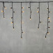 Светодиодная бахрома с колпачком 3,1*0,5 м., 120 желтых LED ламп, каучуковый черный провод, LTC (LL120-1-2Y)