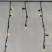 Светодиодная бахрома с колпачком 3,1*0,5 м., 120 желтых LED ламп, каучуковый черный провод, LTC (LL120-1-2Y)