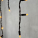 Светодиодная бахрома с колпачком 3,1*0,5 м., 120 желтых LED ламп, каучуковый черный провод, LTC (LL120-1-2Y)