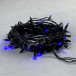 Светодиодная гирлянда Sealed с супер-мерцанием 10 м., 220V ., 75 синих LED ламп, черный каучук, LTC (LL75ABL-1-2B)