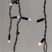 Светодиодная бахрома 3,1*0,5 м., 120 LED, тепло-белый, мерцание, черный провод каучук, LTC (ECO120BLW-1-2WW)
