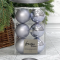 Набор пластиковых шаров Парис 80 мм., нежно-голубой, 6 шт., Christmas DeLuxe (87565)