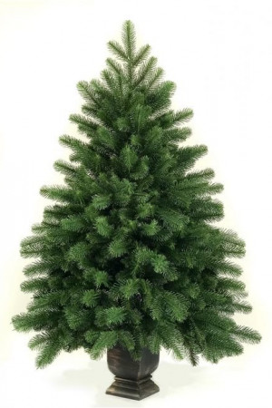 Искусственная ель Купеческая в вазоне 100 см., ЛИТАЯ 100%, Max Christmas (ЕКЛ10)