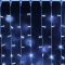 Светодиодный занавес 600 холодных белых LED ламп, 2*3 м., мерцание, прозрачный провод ПВХ, Teamprof (TPF-C2*3F-CT/W)