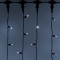 Светодиодный занавес 1000 холодных белых LED ламп, 2*6 м., статика, черный провод ПВХ, Teamprof (TPF-C2*6-CB/W)