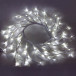 Светодиодная флористика Венок с листьями, 220V, 80 холодных белых LED ламп, белый провод, Beauty Led (WS-08091001)