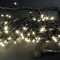 Светодиодная нить с контроллером 20 м., 220V, 200 теплых белых LED ламп, черный ПВХ провод, Rich LED (RL-T20C2-B/WW)