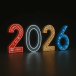 Светодиодные цифры "2026" 200 см., Сад Радости (SR021)