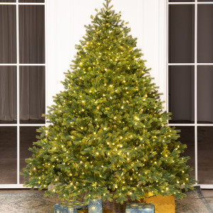 Искусственная елка Эрмитажная 180 см., теплых белых микро LED ламп, 100% литая хвоя, ЕлкиТорг (95180)