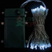 Светодиодная гирлянда 10 м., 3 батарейки типа D 4.5V, 100 LED ламп холодного белого цвета, таймер, прозрачный провод, LTC (EST100-4W10-8W)