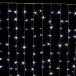 Занавес с мерцающим диодом 2*3 м., 220V, 320 холодных белых LED ламп, соединяемый, прозрачный провод, Winner Light (w.03.5T.320+)