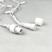 Светодиодная бахрома с колпачком 3,2*0,9 м., 168 синих LED ламп, каучуковый белый провод, LTC (LL168-8-2B)