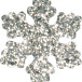 Снежинка из пенофлекса Облачко 200 мм., серебро, ПромЕлка (CO-200SILVER)