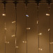 Светодиодный занавес 1000 теплых белых LED ламп, 2*6 м., мерцание, белый провод ПВХ, Teamprof (TPF-C2*6F-CW/WW)
