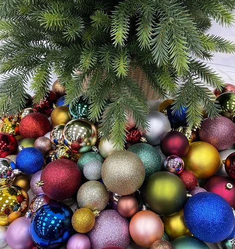 Набор пластиковых шаров Гамма 46 шт., синий, ChristmasDeLuxe (85396-88085)