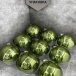 Набор стеклянных шаров Зеленый 80 мм., 9 шт., Christmas DeLuxe (13878)