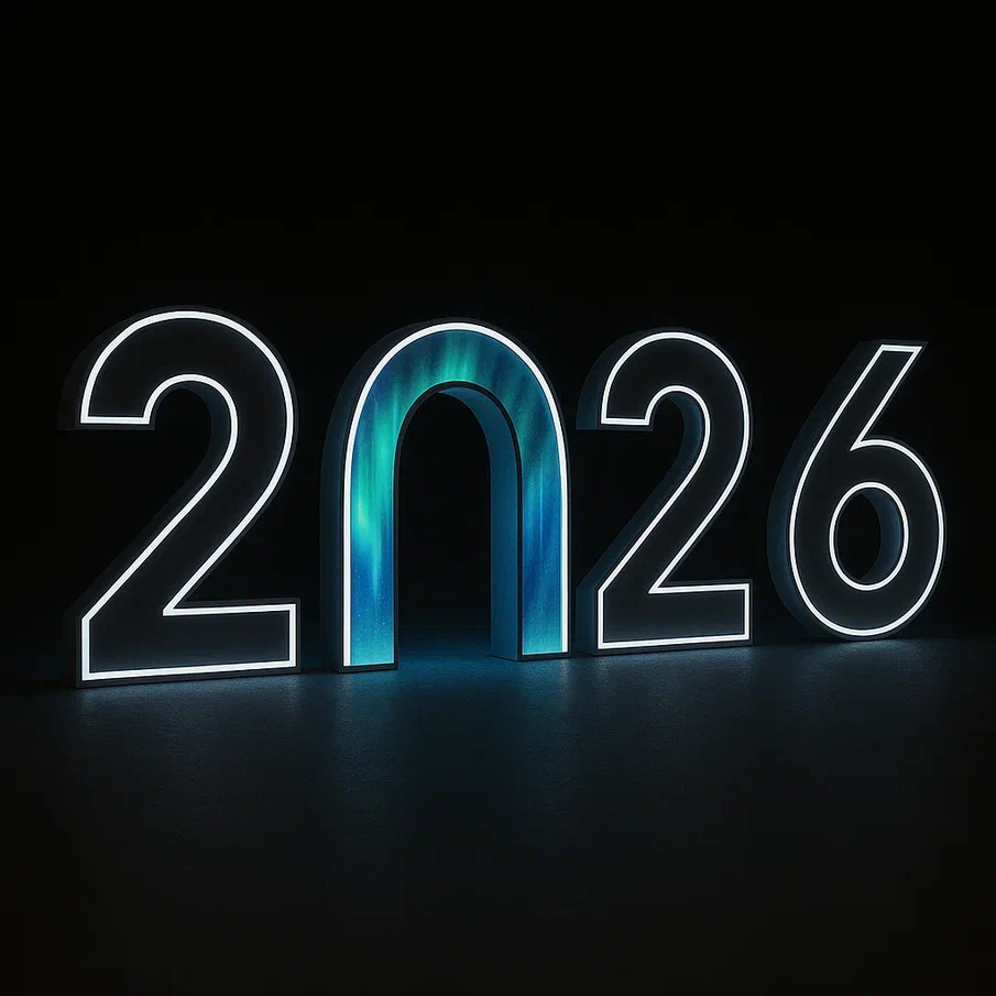Светодиодные цифры "2026" 200 см., Сад Радости (SR026)
