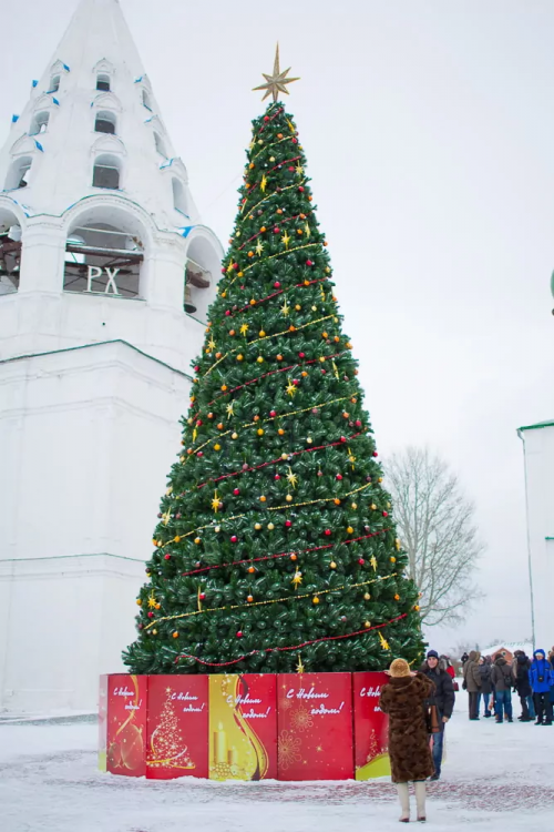 Уличная сосна Уральская зеленая 23 м., каркасная, Леска, Green Trees (GT23URLES)