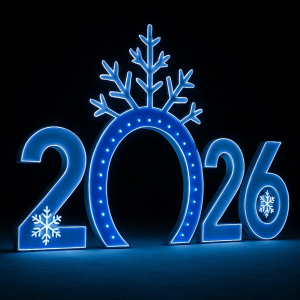 Светодиодные цифры "2026" 200 см., Сад Радости (SR027)