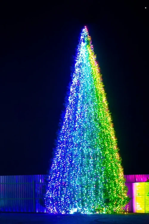 Комплект освещения Хамелеон RGB для елей высотой 9 м., 18 шт.*12 м., Green Trees (Ham9)