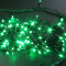 Светодиодная нить с контроллером 20 м., 220V, 200 зеленых LED ламп, черный ПВХ провод, Rich LED (RL-T20C2-B/G)