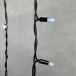 Светодиодная бахрома с колпачком 3,2*0,9 м., 168 белых LED ламп, каучуковый черный провод, LTC (LL168-1-2W)