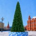 Уличная ствольная елка Альпийская Люкс 9 м., ПВХ, зеленая, ЕлкиТорг (278900)