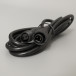 Удлинитель 2 pin, 2 м., черный провод, Teamprof (TPF-EC2-2-B)