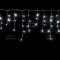 Светодиодная мерцающая бахрома 3*0.8 м., 220V, 100 холодных белых LED ламп, прозрачный силикон, Winner (w.02.5T.100+)