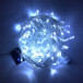 Светодиодная нить с мерцанием 10 м., 220V, 100 холодных белых LED ламп, прозрачный ПВХ провод, Rich LED (RL-S10CF-220V-T/W)