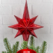 Елочная макушка Звезда Востока 25 см., пластик, красный, Christmas DeLuxe (89603)