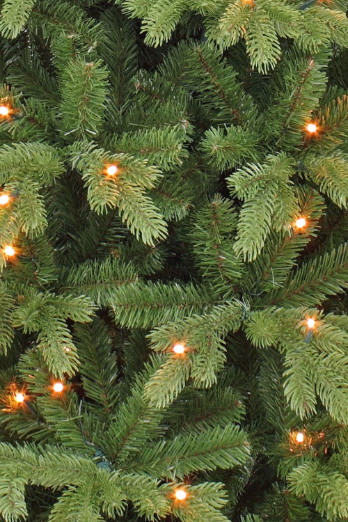 Елка Шервуд Премиум стройная с лампами 260 см., 360 LED ламп, Литая хвоя+Пвх, Triumph Tree (73150)