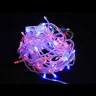 Светодиодная нить 7 м., 220V, 100 разноцветных LED ламп, контроллер, прозрачный провод, Winner (m.01.5T.100-)