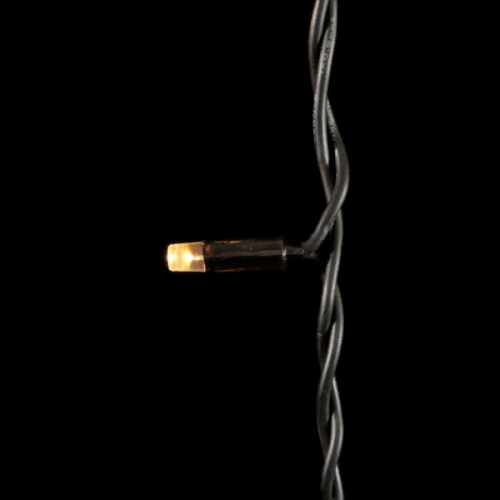 Светодиодная бахрома с колпачком 3,2*0,9 м., 168 теплых белых LED ламп, мерцание, каучуковый черный провод, LTC (LL168BLW-1-2WW)