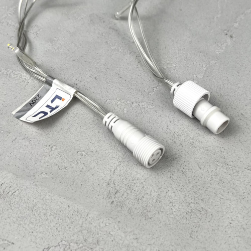 Светодиодная бахрома 3,1*0,5 м., 150 красных LED ламп, прозрачный провод ПВХ, LTC (PIL150-10-2R)