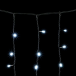 Светодиодная бахрома с колпачком 3,2*0,9 м., 168 белых LED ламп, мерцание, каучуковый черный провод, LTC (LL168BLW-1-2W)