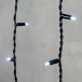 Светодиодная бахрома с колпачком 3,2*0,9 м., 168 белых LED ламп, мерцание, каучуковый черный провод, LTC (LL168BLW-1-2W)