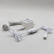 Трансформатор 30W с выпрямителем 24В., до 600 LED, провод белый Каучук, IP65, LTC (PTR30-3A-W)