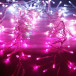 Светодиодная бахрома с эффектом бегущий огонь 1.75*0.4м., 24V, 160 LED ламп бело - розового цвета, прозрачный провод, Beauty Led (ESI160-SH10-1WP)