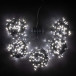 Комплект гирлянд для деревьев 5 лучей по 20 м., 24V., 900 холодных белых LED ламп, черный силикон, Beauty Led (KFT900-2W11-1W)