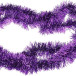 Мишура цвет фиолетовый, диаметр 50 мм., длина 2 м., ЕлкиТорг (M50purp)