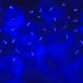 Светодиодная бахрома 108 синих LED ламп, 3*0.6 м., 220В, мерцание, белый провод ПВХ, Teamprof (TPF-i3*0.6F-CW/B)