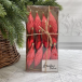 Набор винтажных сосулек  Саламандра 15 см., красный,  пластик, 12 шт., Christmas DeLuxe (89290)