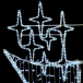 Светодиодная консоль Факел 75*200 см., холодный белый, 220В, LTC (LC-13411)